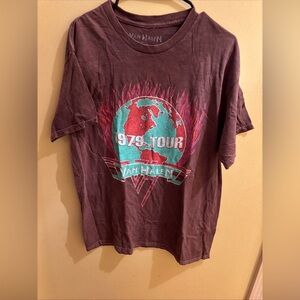 Van Halen 1979 Tour Brown T-Shirt. Size Large. NWOT